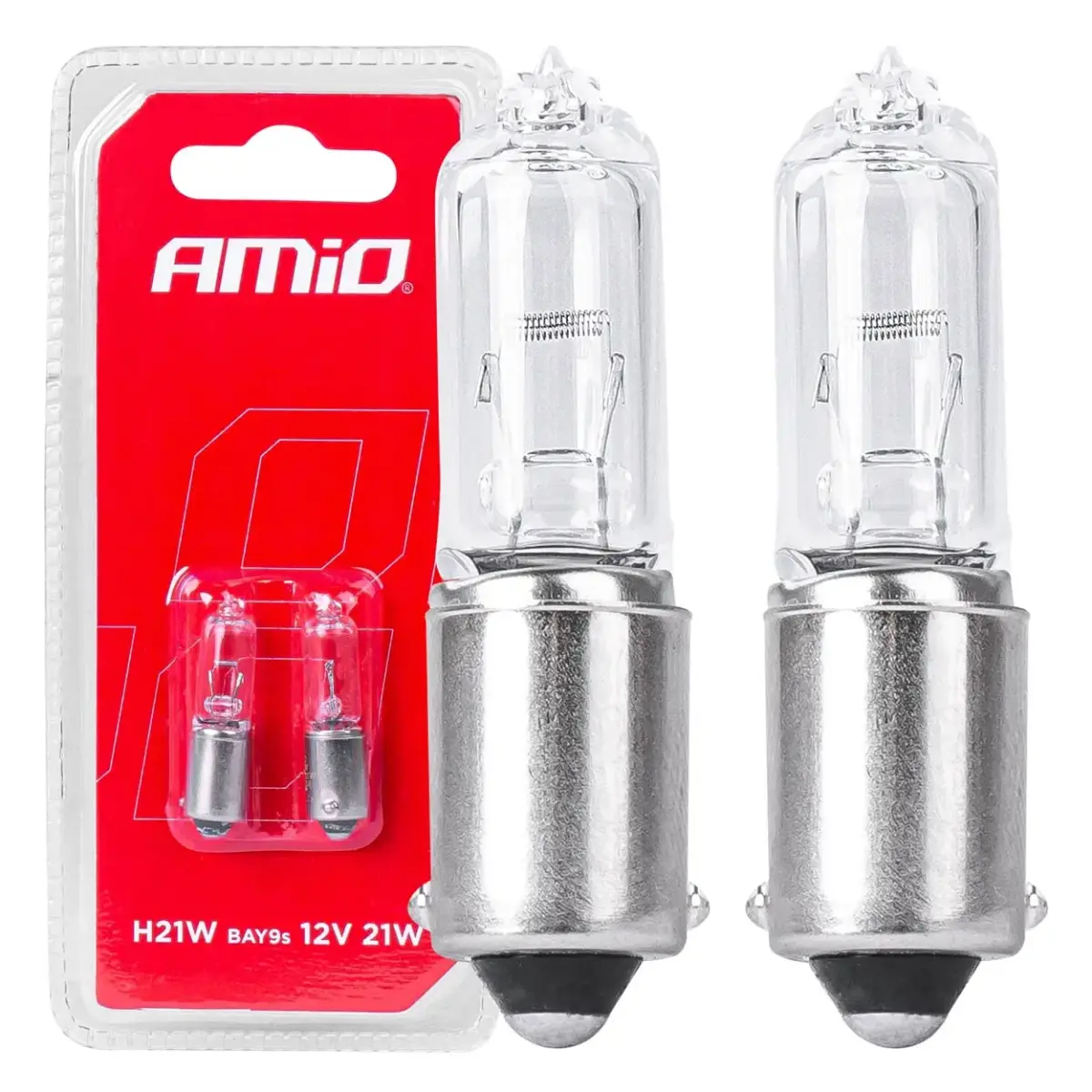 AMIO Halogēna spuldzes H21W 12V 21W