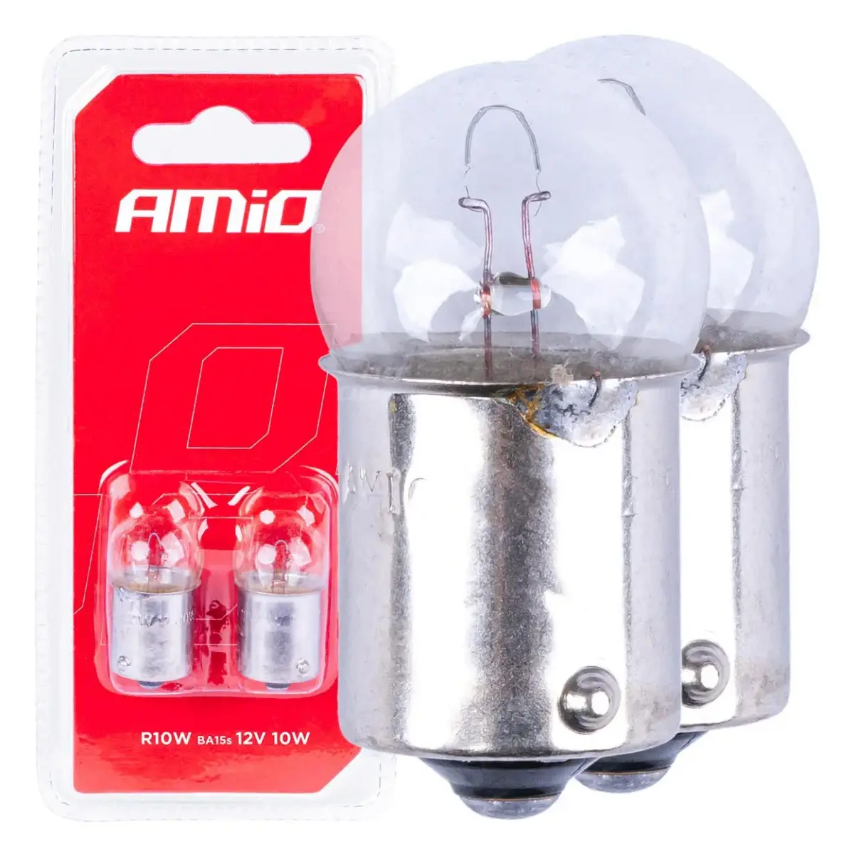 AMIO Halogēna spuldzes R10W BA15s 12V