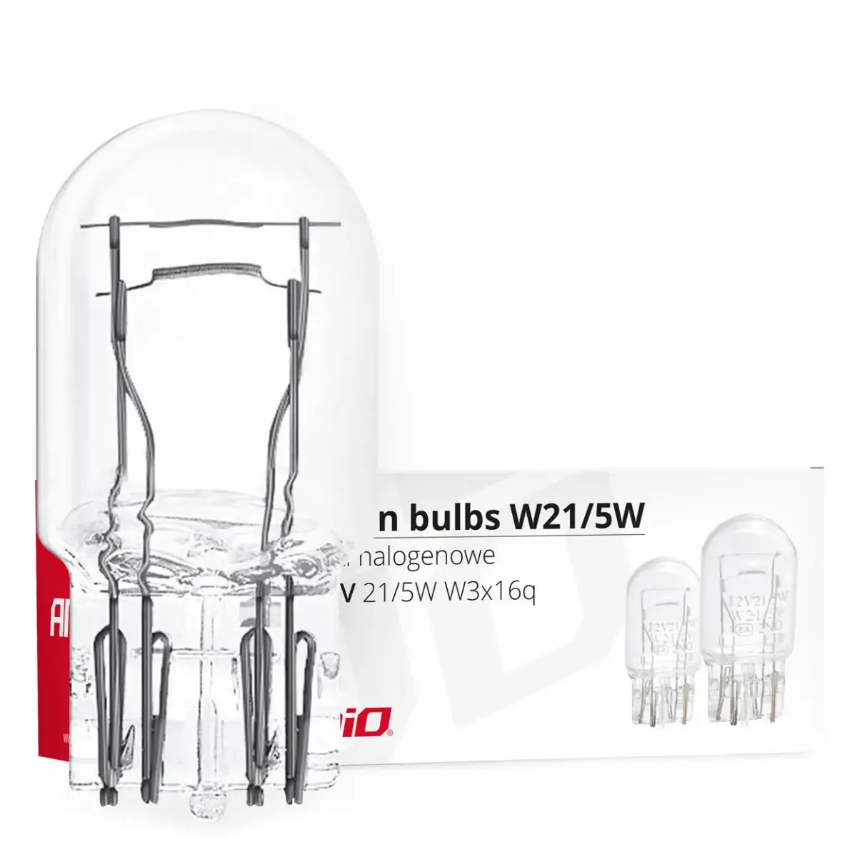 AMIO Halogēna spuldzes T20 W21/5W W3x16d