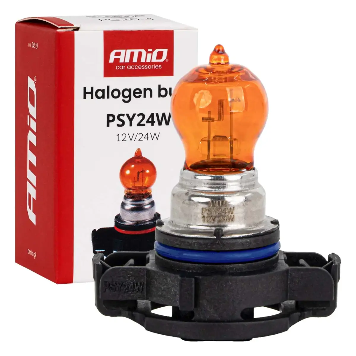 Halogēnspuldze PSY24W 12V 24W PG20-4 AMBER