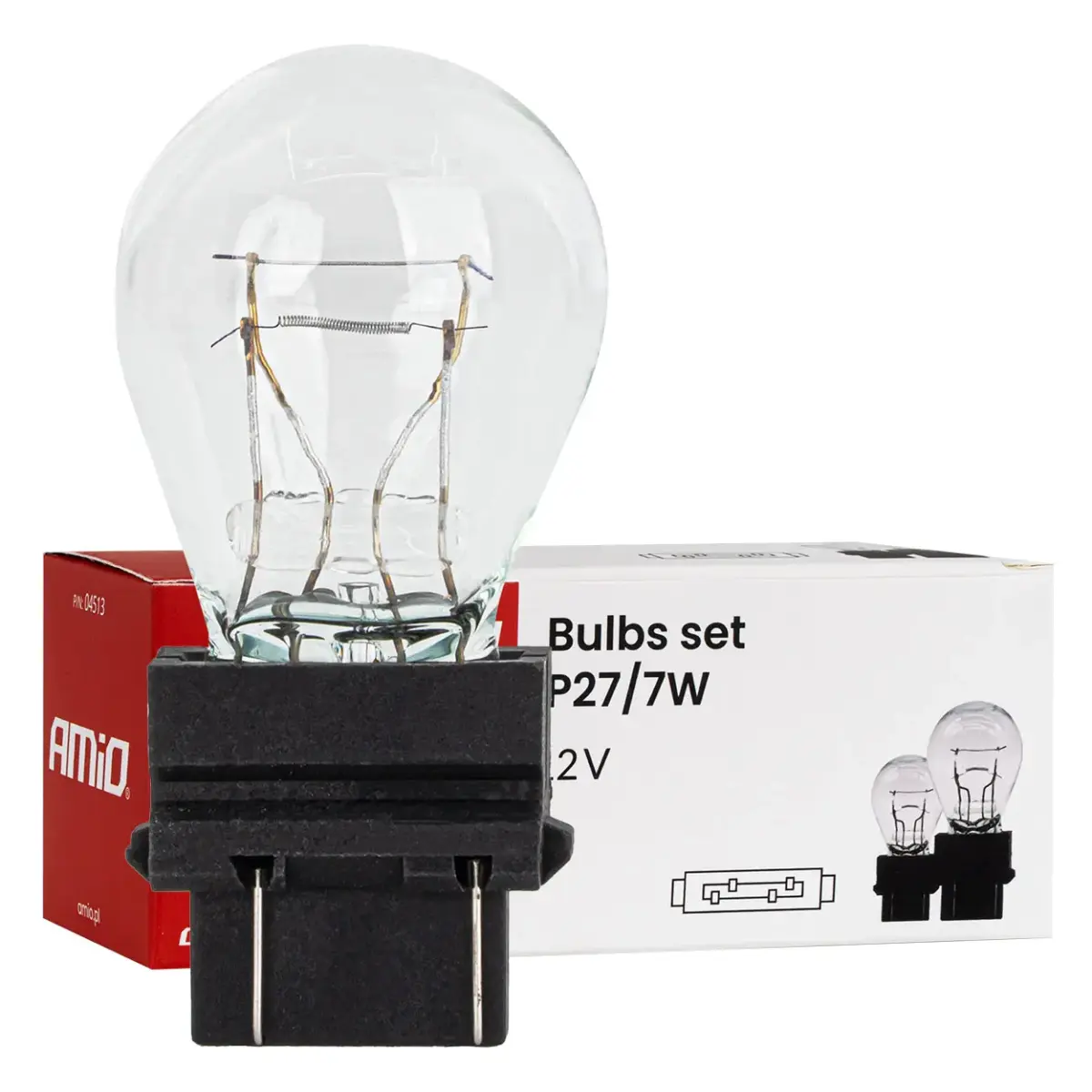 Halogēnspuldzes P27/7W 12V 27/7W W2.5x16q