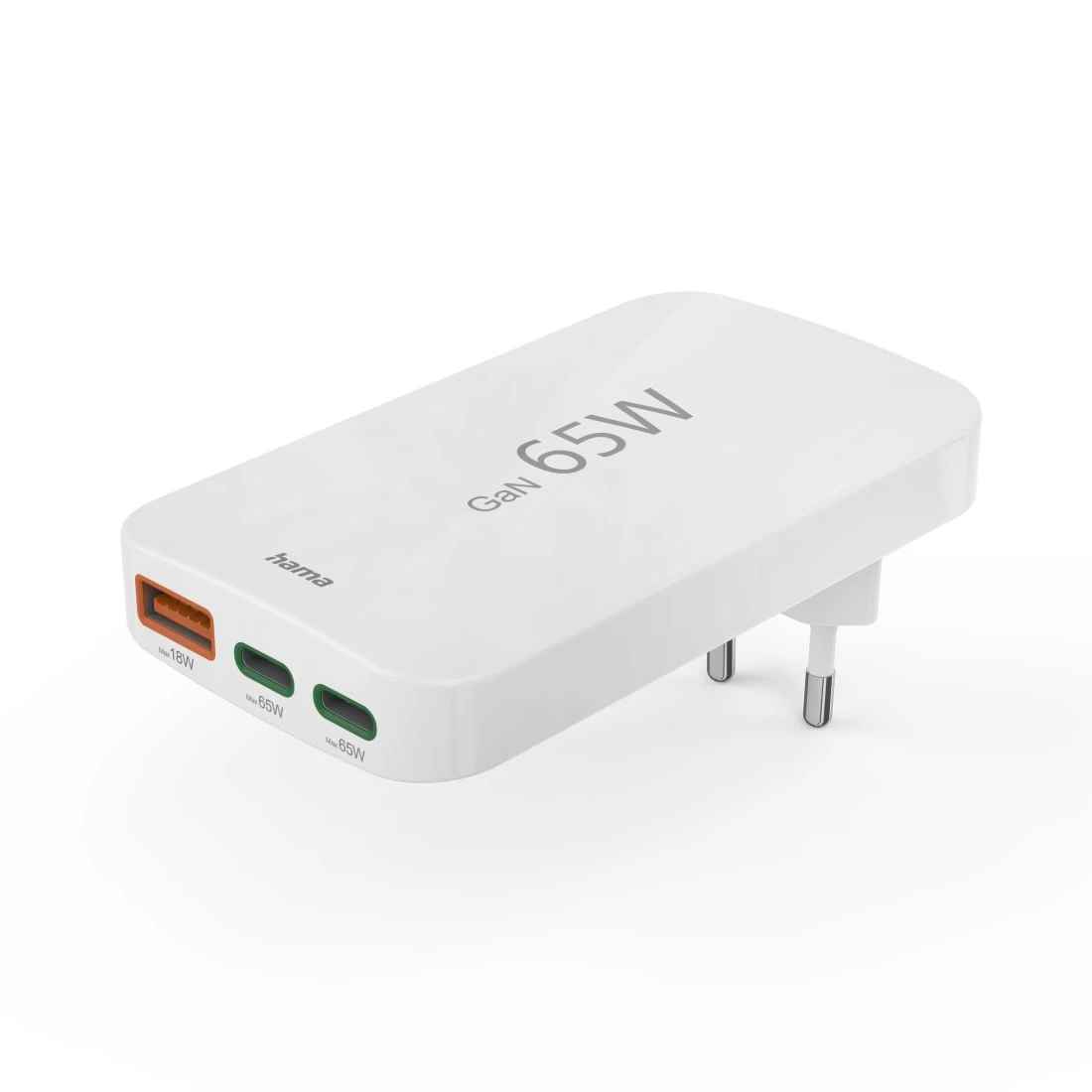 Hama 65W 2xUSB-C, 1xUSB-A PD składana
