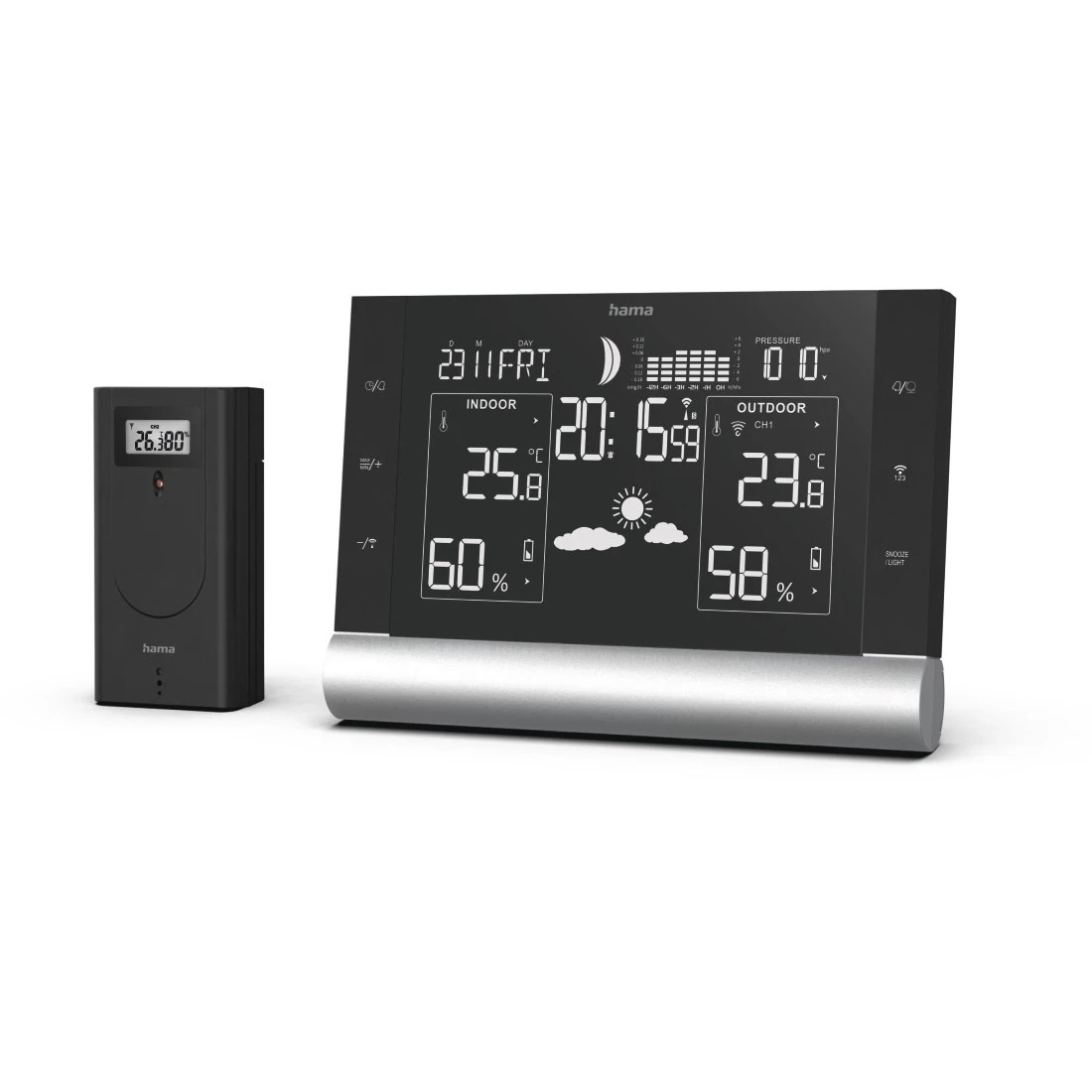 Hama 00186418 Black Line Plus Weather