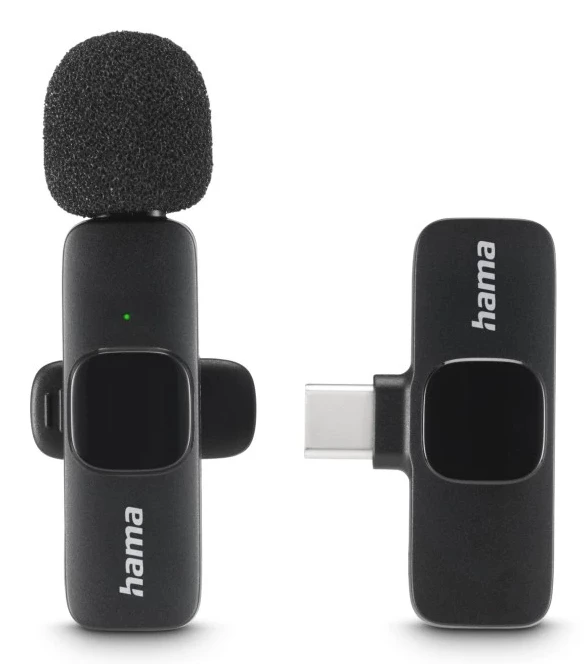Hama Smart Wireless Black Lavaljēra mikrofons