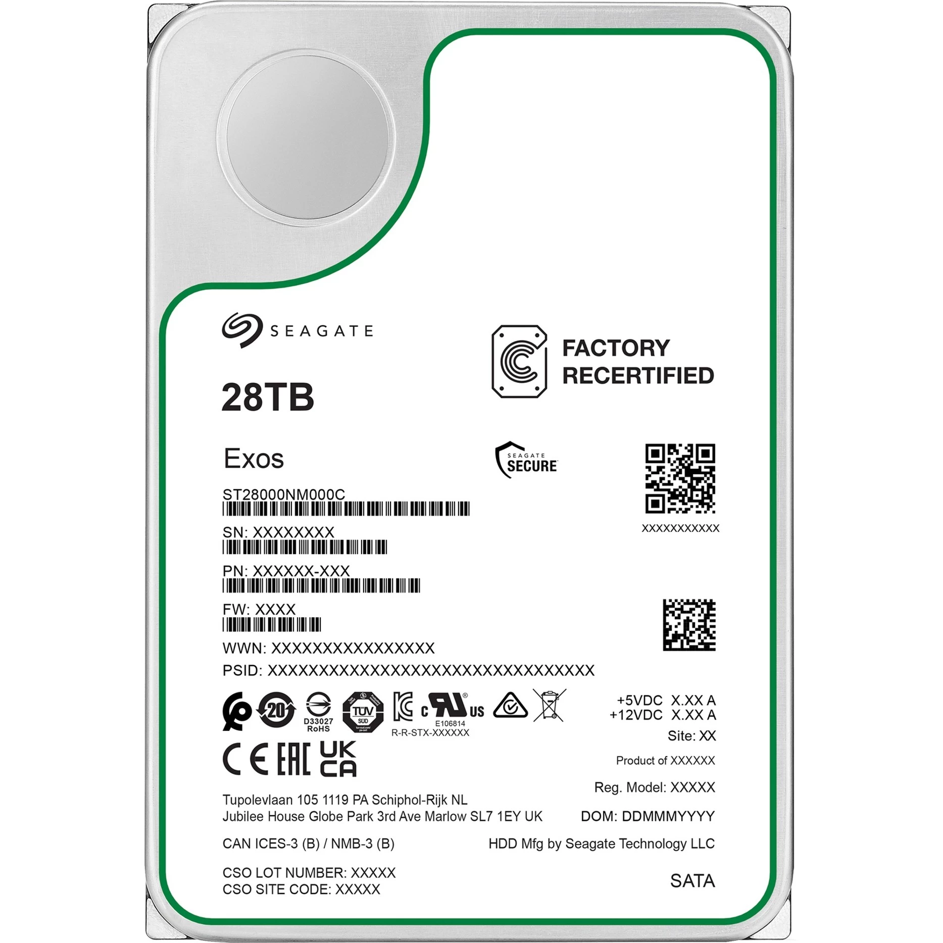 HDD Seagate Exos 3.5 inch