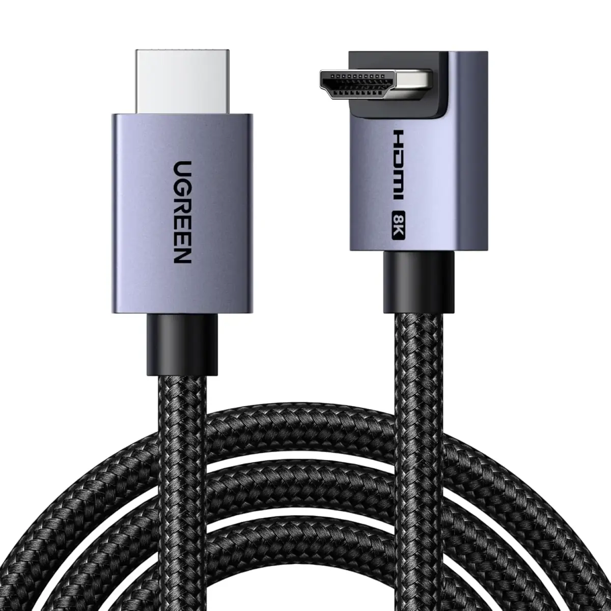 HDMI-HDMI kabelis (leņķveida) 1 m (HDMI