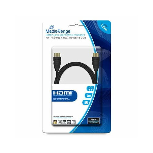 Mediarange HDMI HighSpeed Ethernet Anschlussk. 18Gibt/s