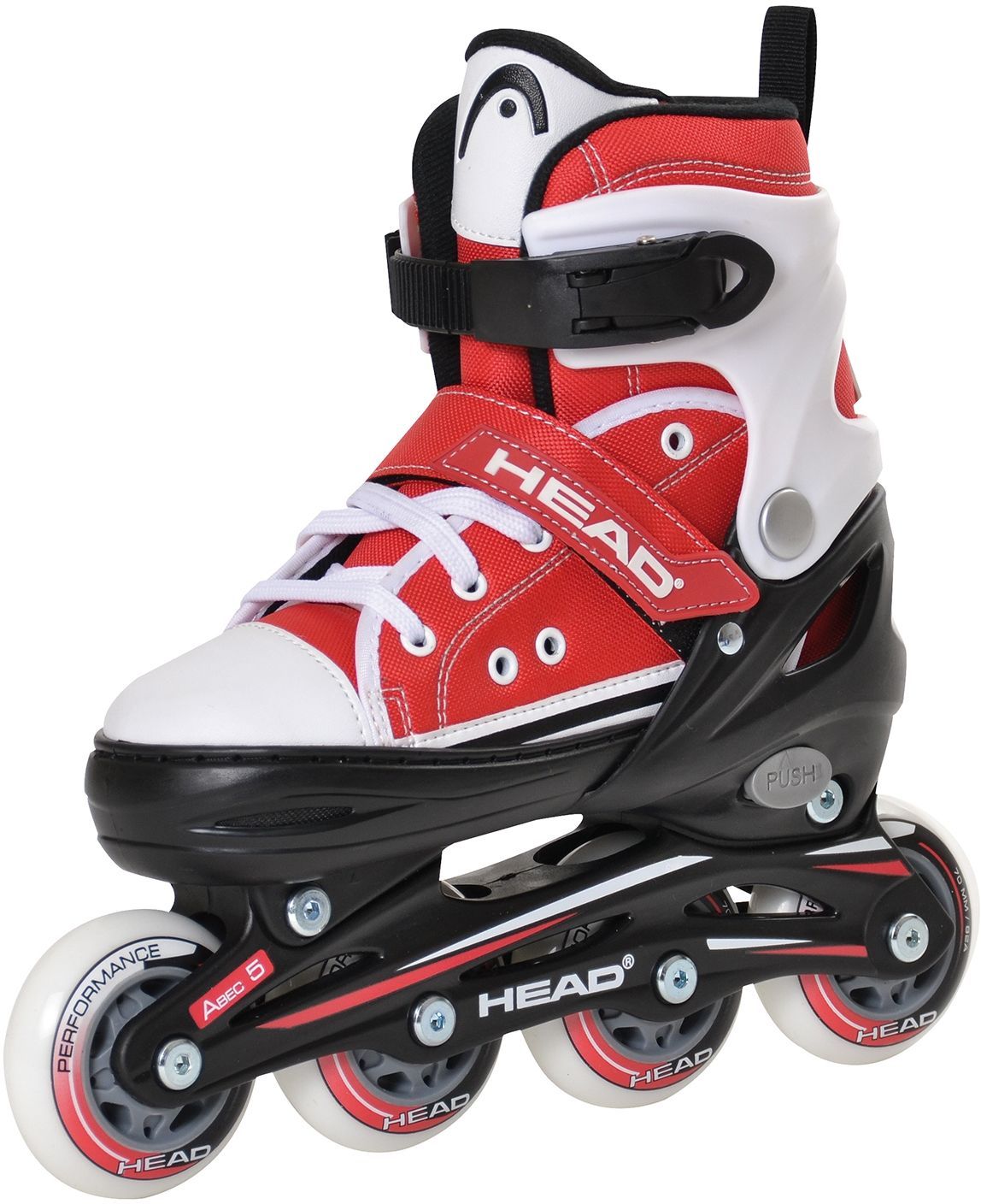 Head Jr Red Adjustable Inline Skates