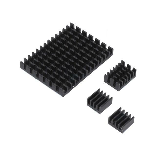 DFROBOT Heatsink; black; aluminium; 3pcs; thermal