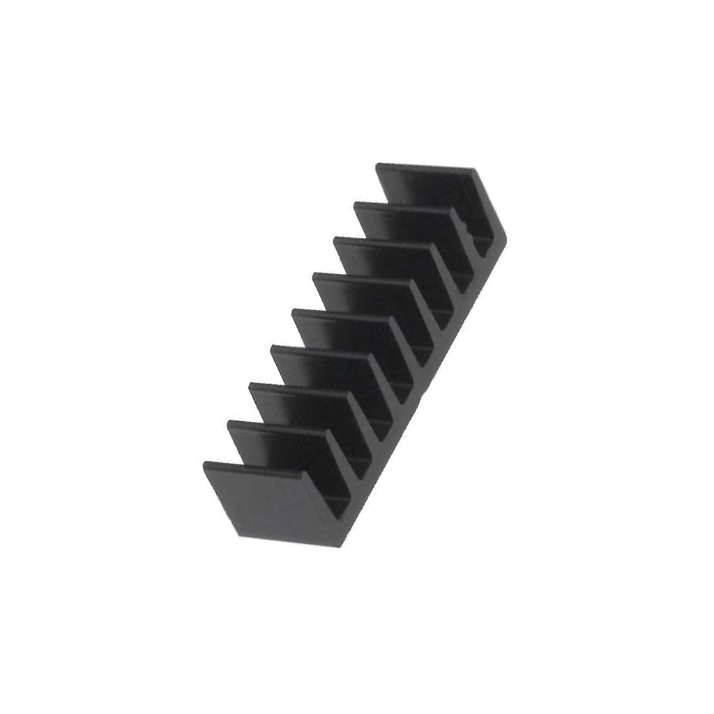 FISCHER ELEKTRONIK Heatsink: extruded; black; L: