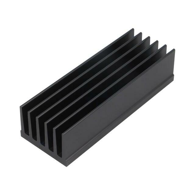 FISCHER ELEKTRONIK Heatsink: extruded; grilled; black