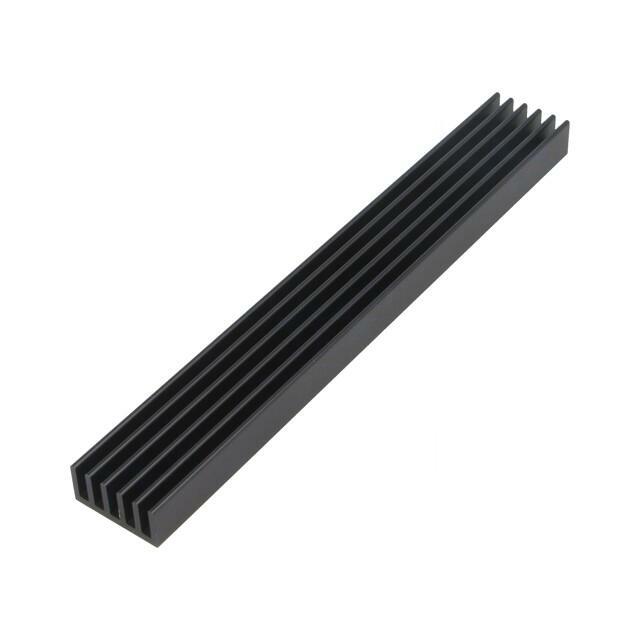 FISCHER ELEKTRONIK Heatsink: extruded; grilled; black