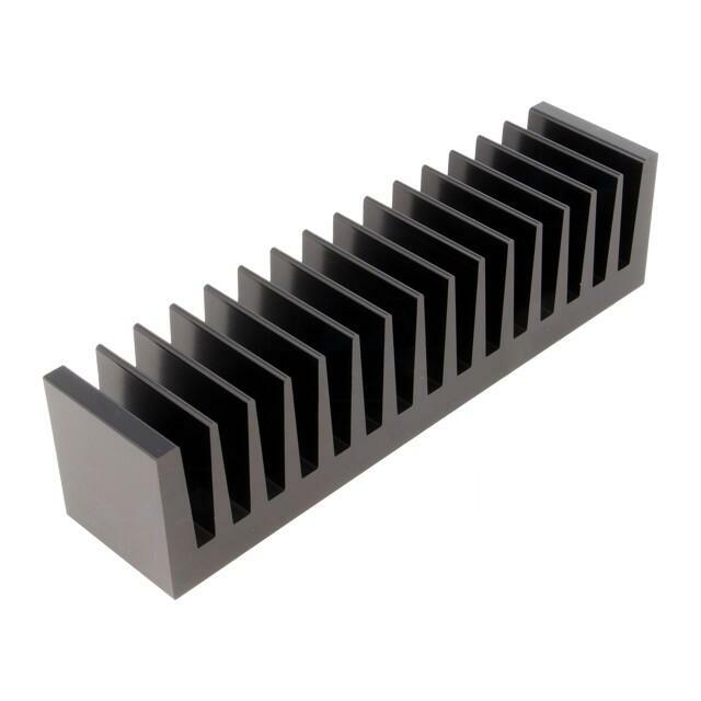 FISCHER ELEKTRONIK Heatsink: extruded; grilled; black
