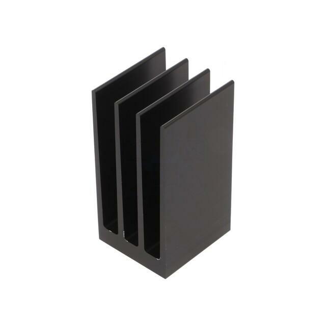 FISCHER ELEKTRONIK Heatsink: extruded; grilled; black