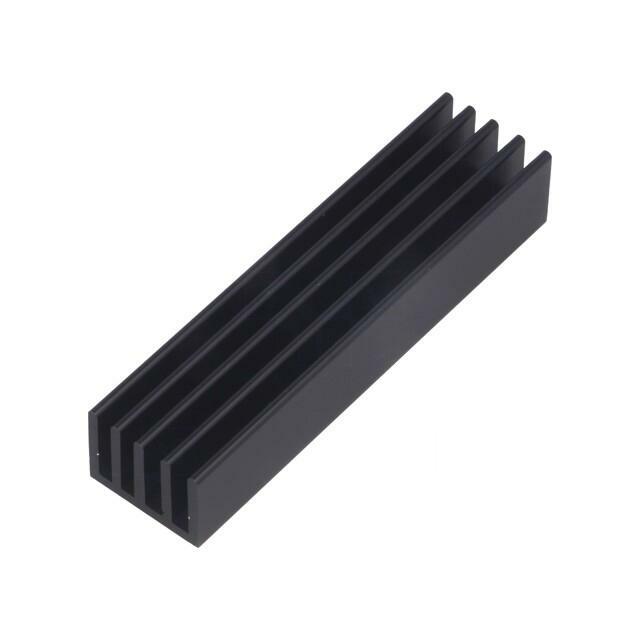 FISCHER ELEKTRONIK Heatsink: extruded; grilled; black