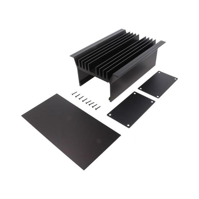 FISCHER ELEKTRONIK Heatsink: with case; black