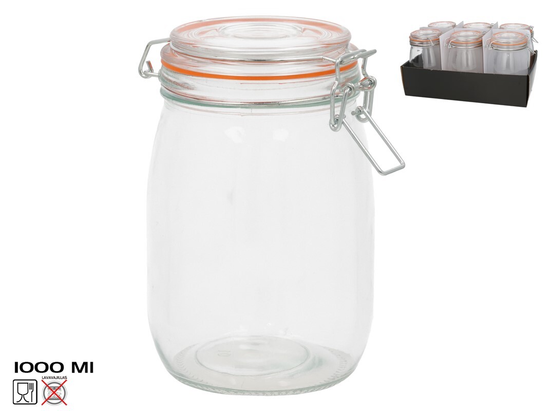 Hermētiska burka 1000 ml, 17 x