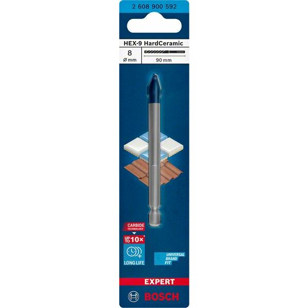 BOSCH HEX-9 HardCeramic 8x90 mm, 1