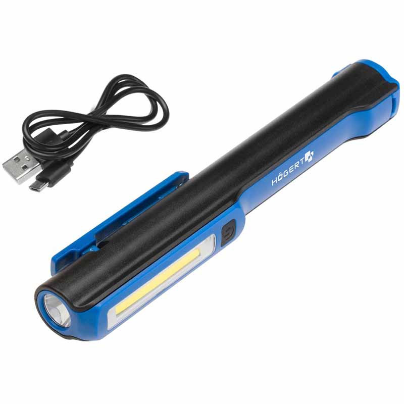 Hogert HT1E406 apskates lukturis, USB lādēšana