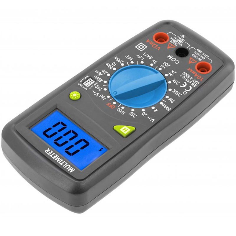 Hogert HT1E602 digitālais universālais multimetrs, 600V
