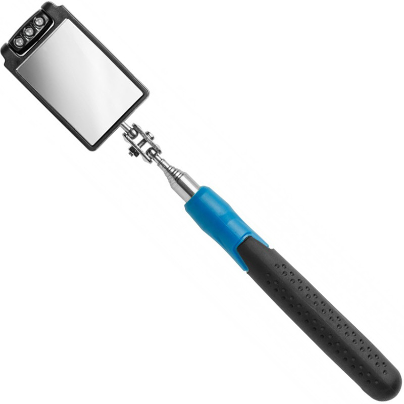 Inspekcijas spogulis ar apgaismojumu 50x80 mm