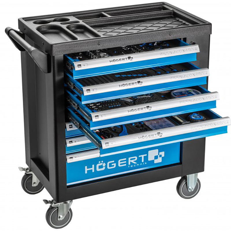 Hogert HT7G050 instrumentu skapis, 7 atvilktnes
