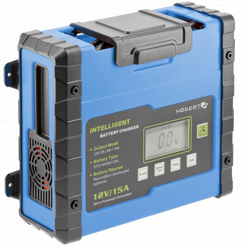 HOGERT Akumulatora lādētājs elektronisks 12V (2A
