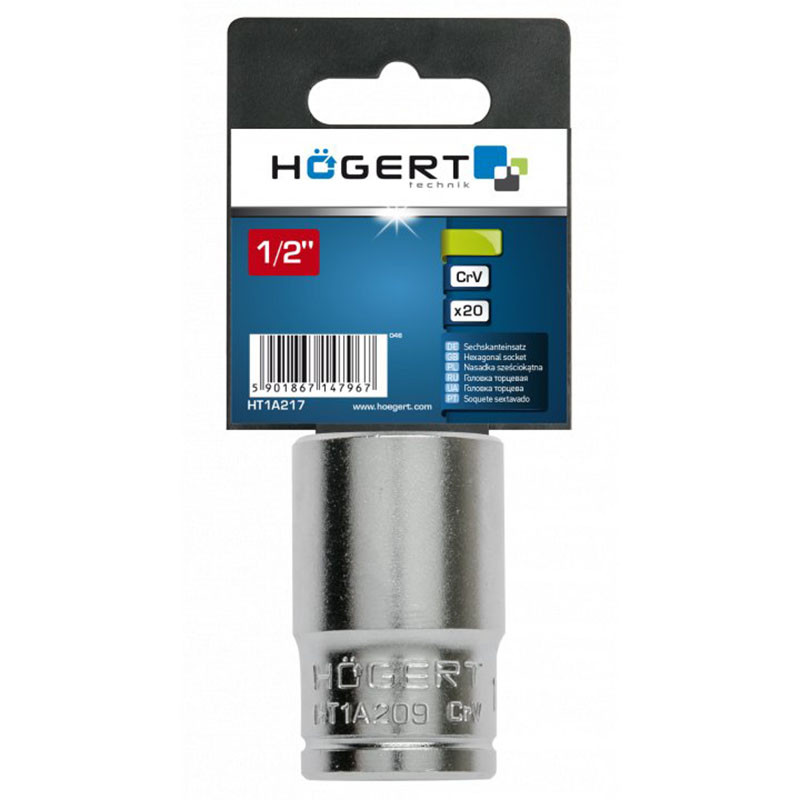 Hogert muciņa HT1A209, 9mm, 1/2", 3/8&quot