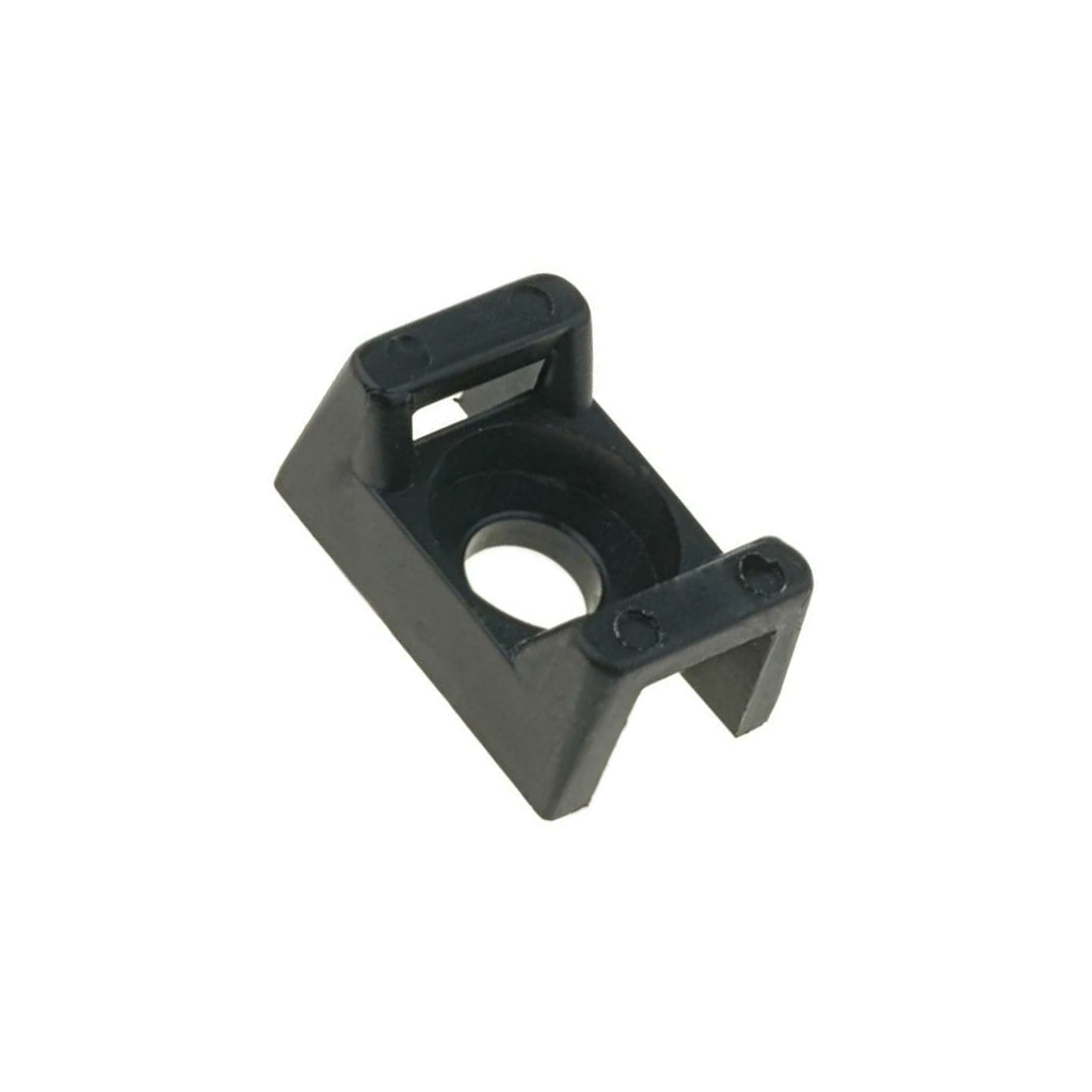 ESSENTRA Holder; screw; black; L: 15
