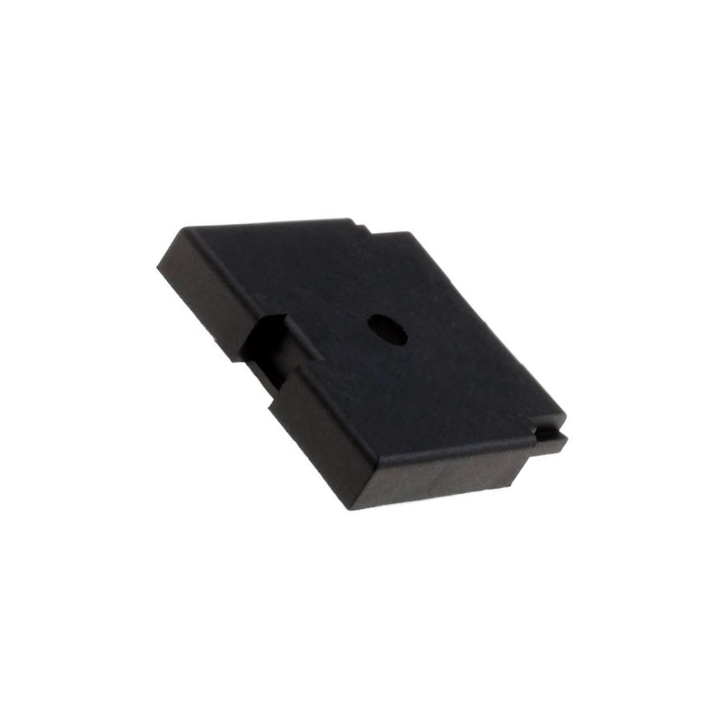 Holder; screw,push-in; Body: black; polypropylene