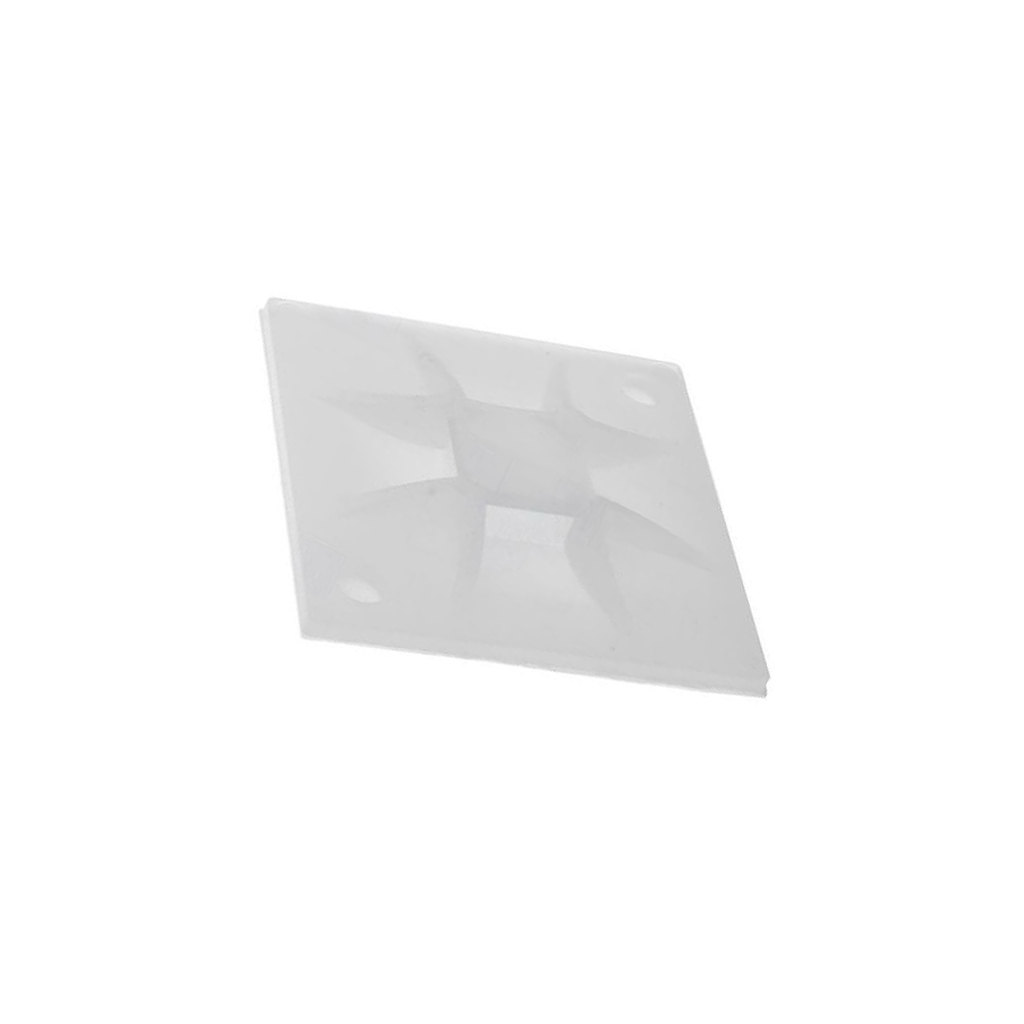 HELLERMANNTYTON Holder; screw,self-adhesive; polyamide; natural