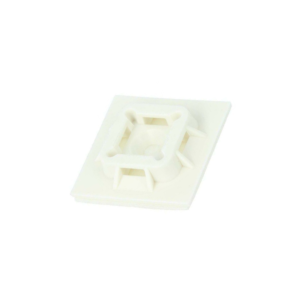 PANDUIT Holder; screw,self-adhesive; polyamide; white