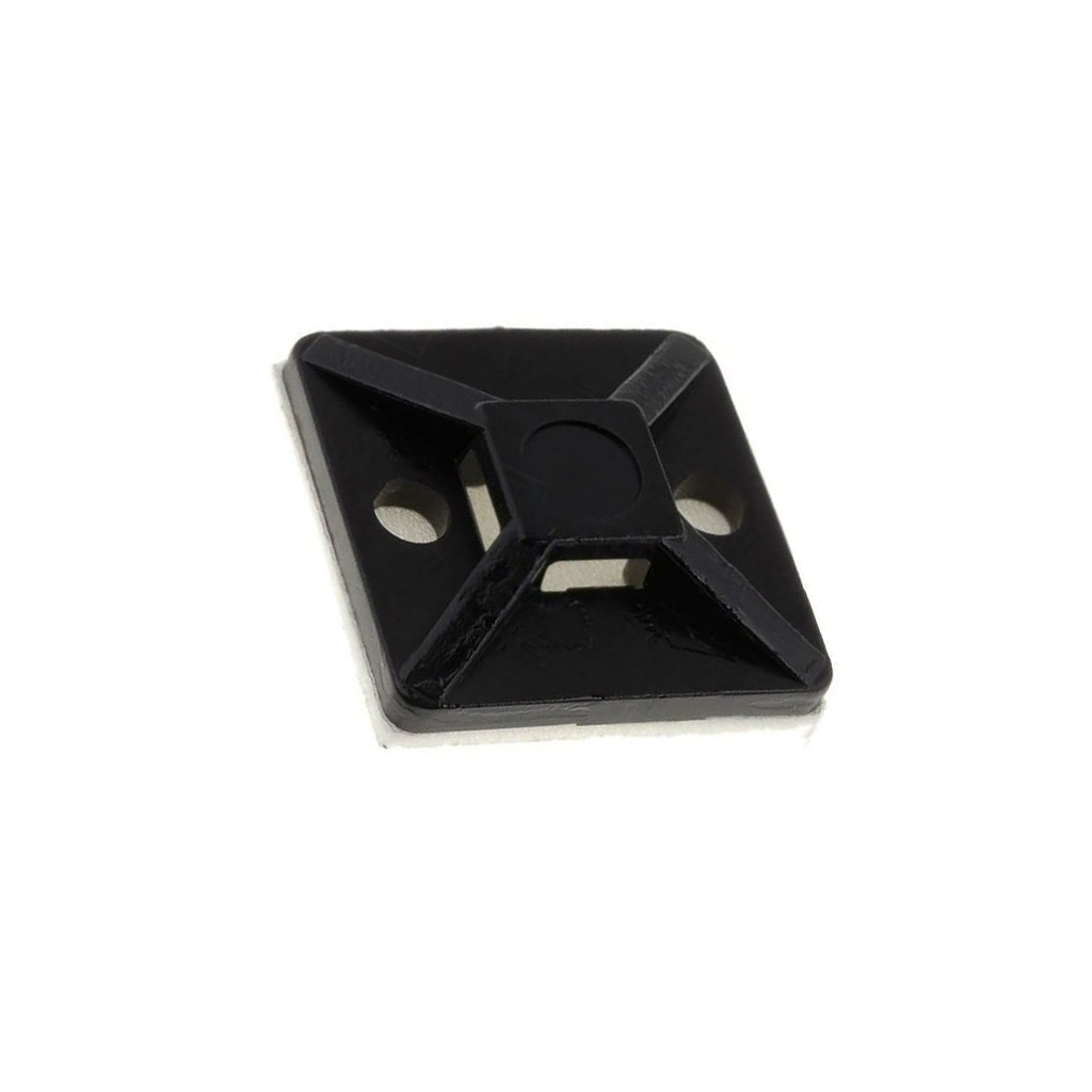 HELLERMANNTYTON Holder; self-adhesive; polyamide; UL94V-2; black