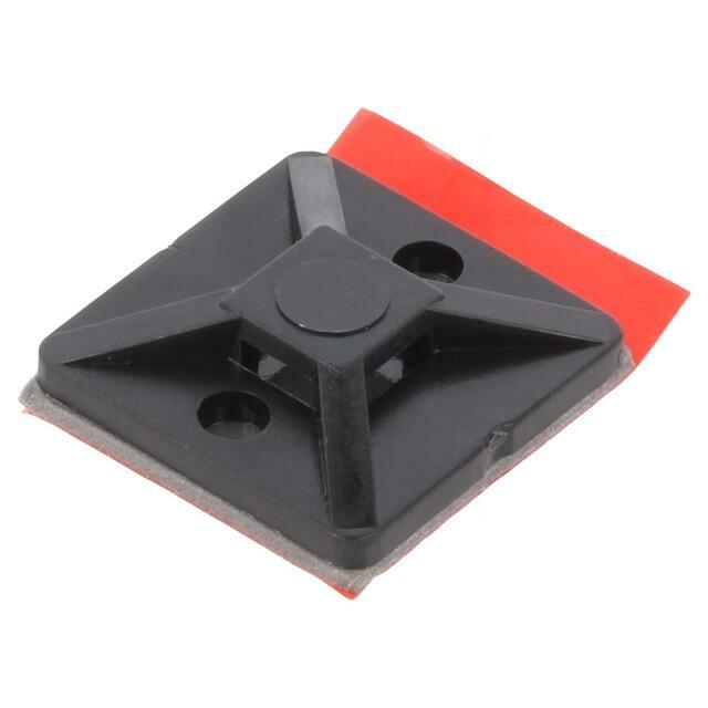 HELLERMANNTYTON Holder; self-adhesive; polyamide; UL94V-2; black