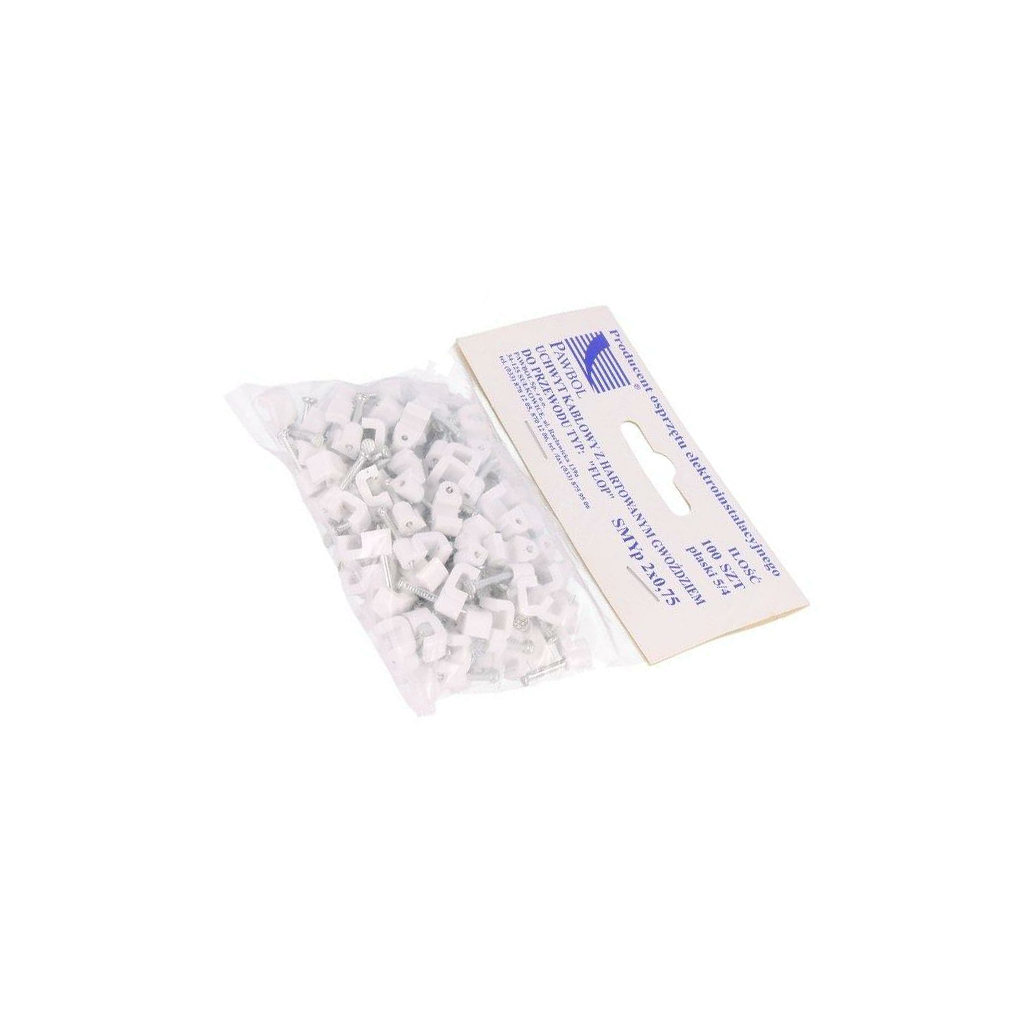 PAWBOL Holder; white; for flat cable