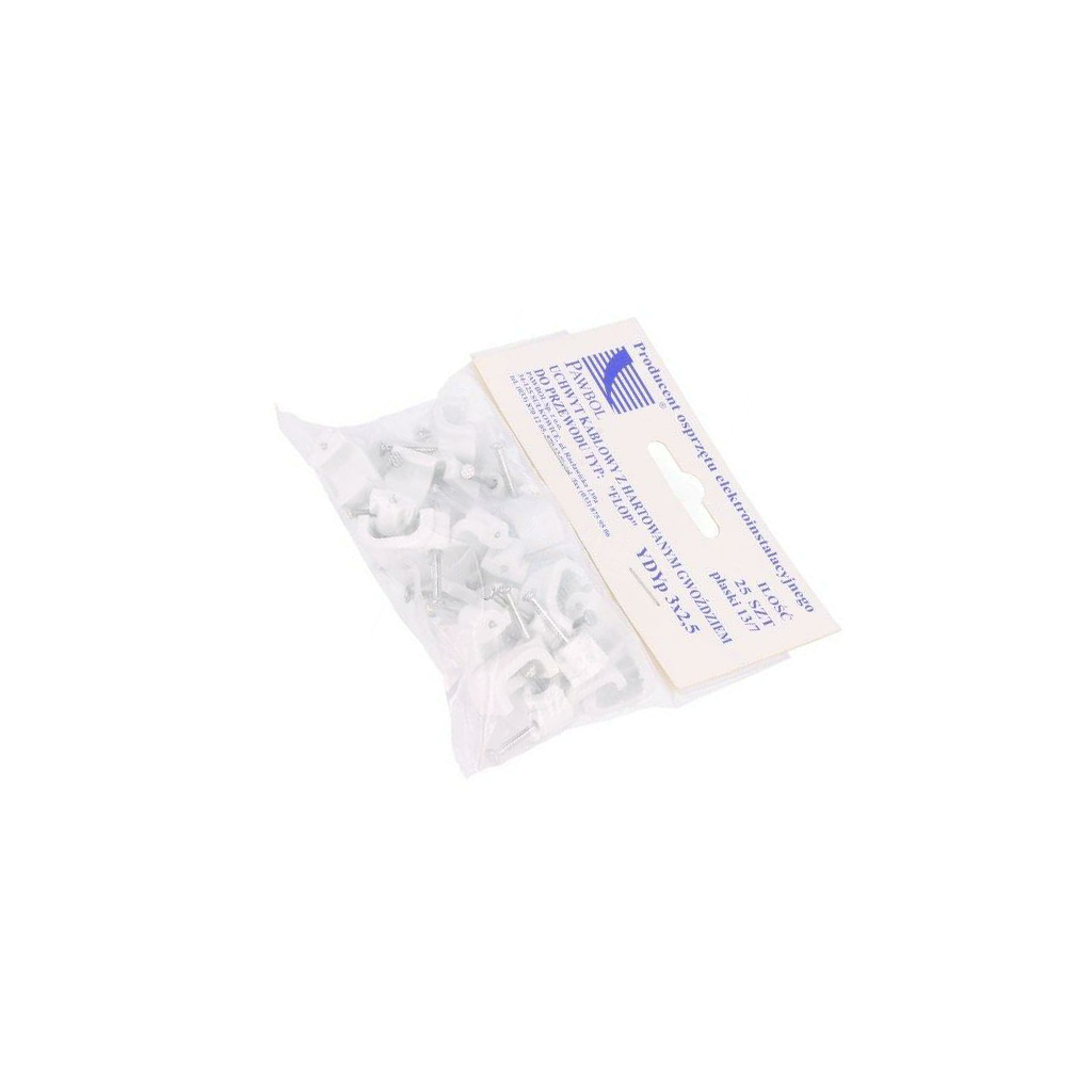 PAWBOL Holder; white; for flat cable