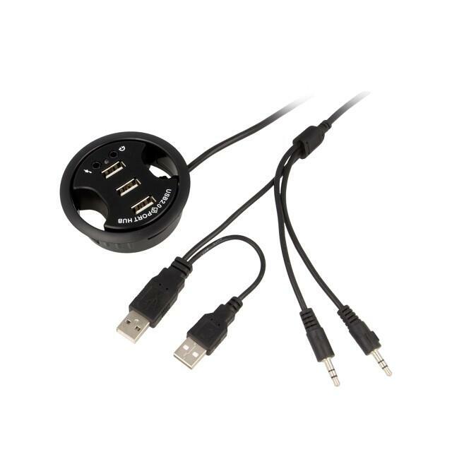 GOOBAY Hub USB; Jack 3.5mm