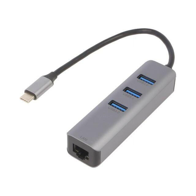 AKYGA Hub USB; RJ45 socket,USB