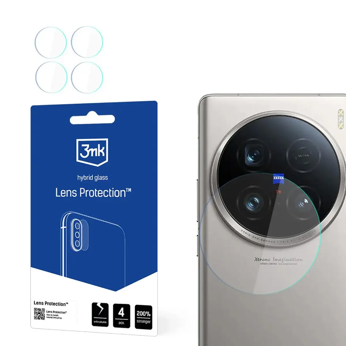 3mk Protection Hybrid Glass for Camera
