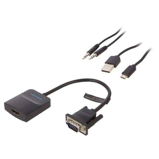I/O CONVERTER HDMI TO VGA/USB AUDIO