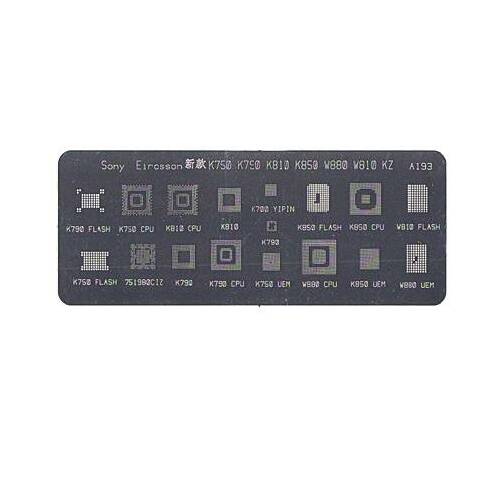 IC trafareti BGA mikroshēmām A193 (Sony-Ericsson)