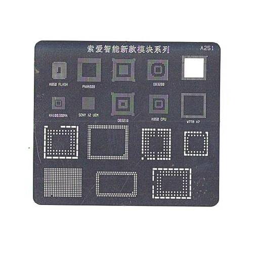 IC trafareti BGA mikroshēmām A251 (Sony-Ericsson)