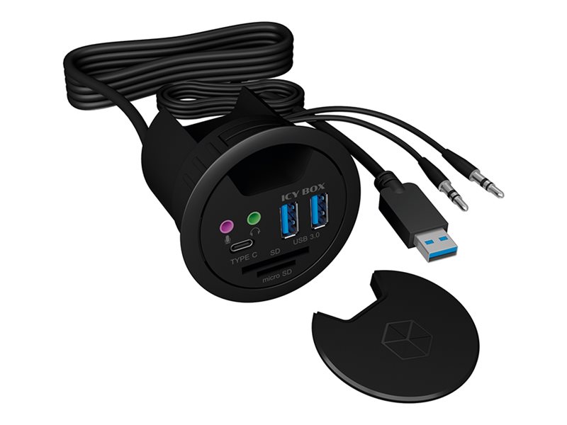 ICY BOX IB-HUB1404A Desk Hub 2x