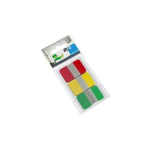 Indeksi 25x38mm 3 krāsas x 25gab