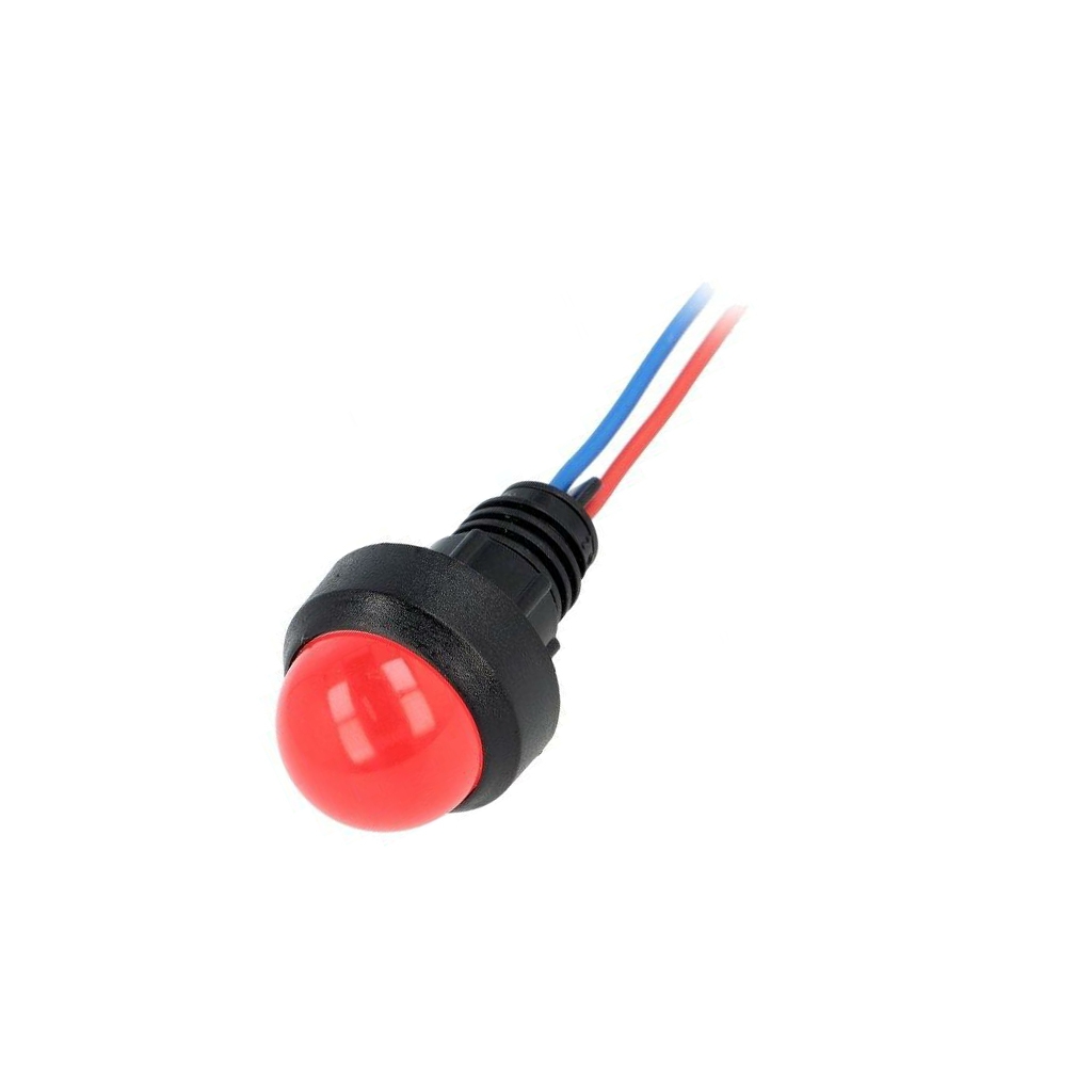 POLAM-ELTA Indicator: LED; prominent; red; 12VDC