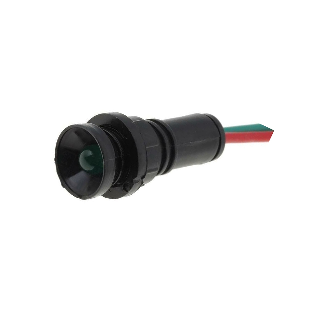 ELPROD Indicator: LED; recessed; green; 12÷24VDC