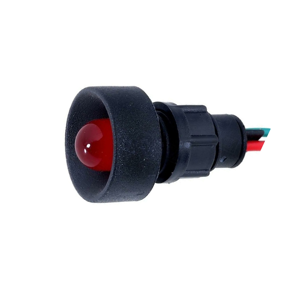 ELPROD Indicator: LED; recessed; red; 12÷24VDC