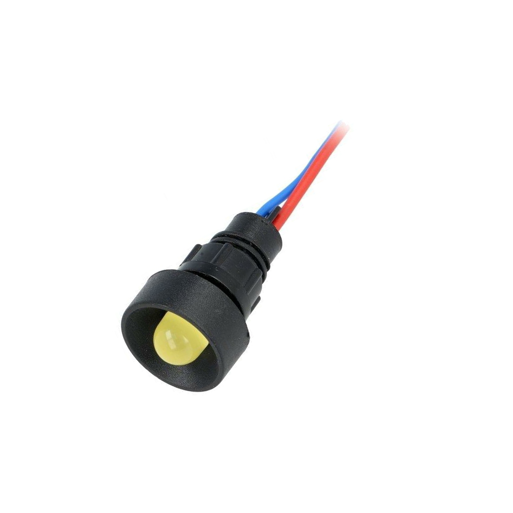POLAM-ELTA Indicator: LED; recessed; yellow; 12VDC