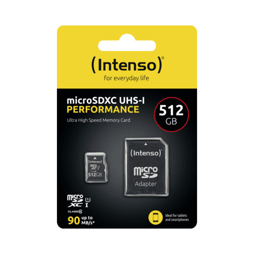 Intenso microSDXC 512GB C10 UHS-I Profesionāla