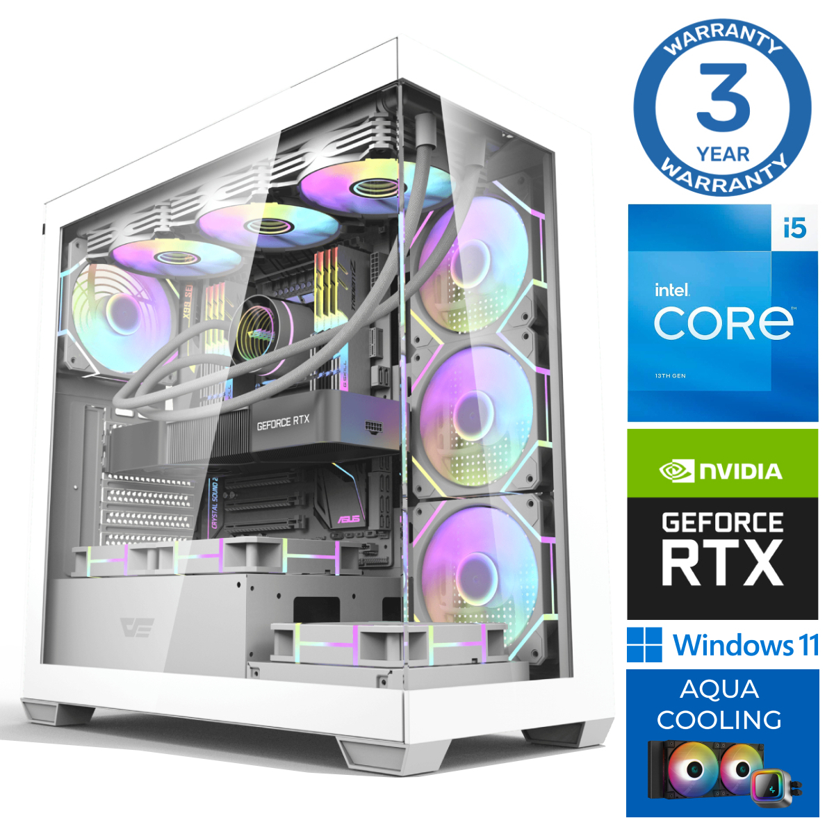 INTOP AQUA i5-14400F 16GB DDR5 1TB